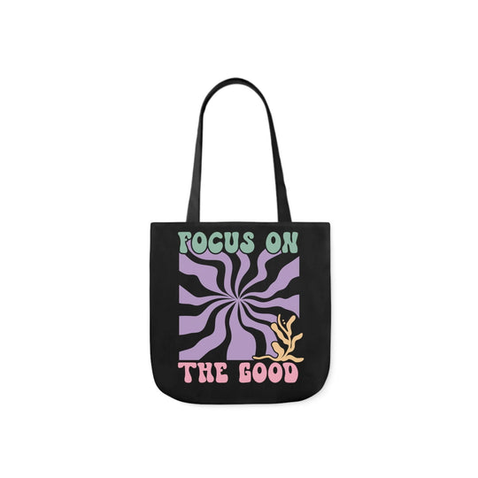 Focus on the Good: Boho Canvas Tote Bag - Imagin Vibes - 