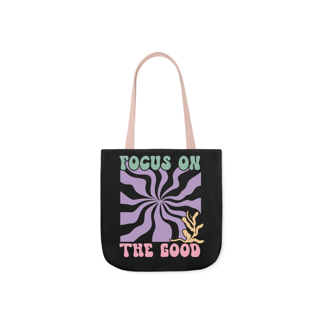 Focus on the Good: Boho Canvas Tote Bag - Imagin Vibes - 