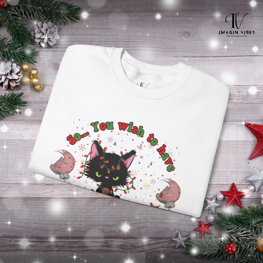 Merry Christmas Cat Sweatshirt