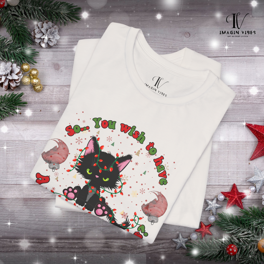 Merry Christmas Cat T-Shirt