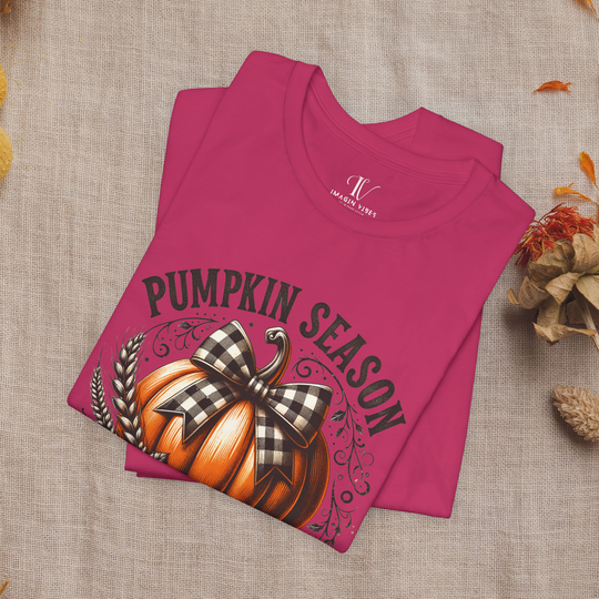 Pumpkin Season: Coquette Fall T-Shirt