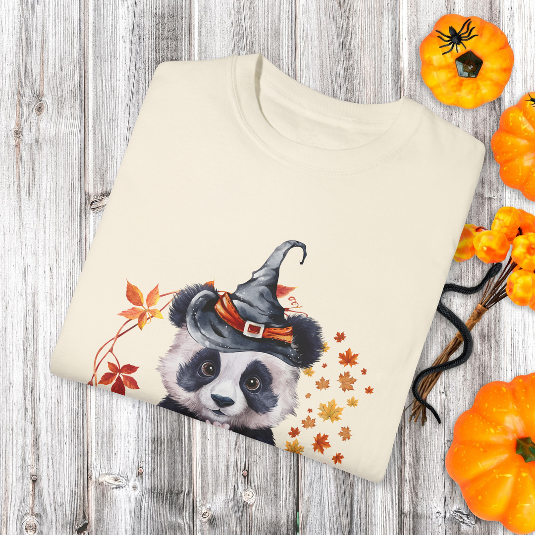 Too Cute to Spook: Panda Halloween T-Shirt