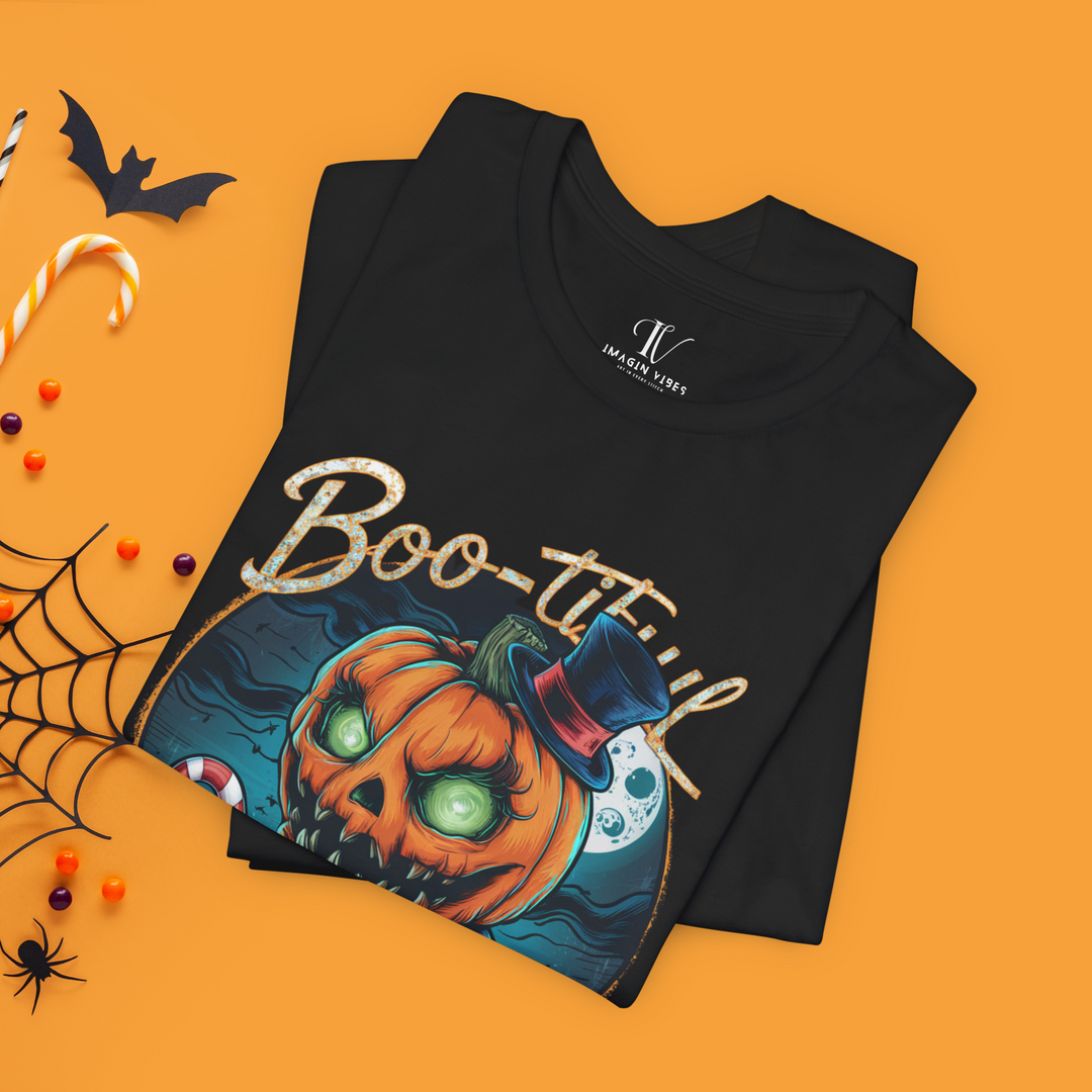 Boo-tiful Night: Pumpkin Creature Halloween T-Shirt