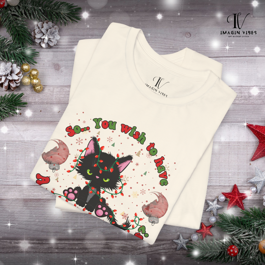 Merry Christmas Cat T-Shirt