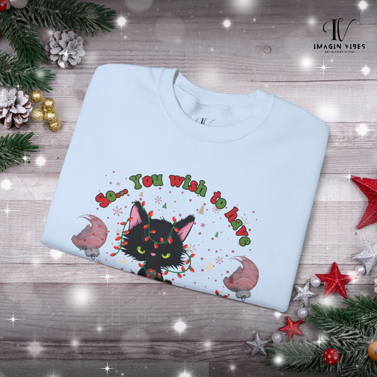 Merry Christmas Cat Sweatshirt