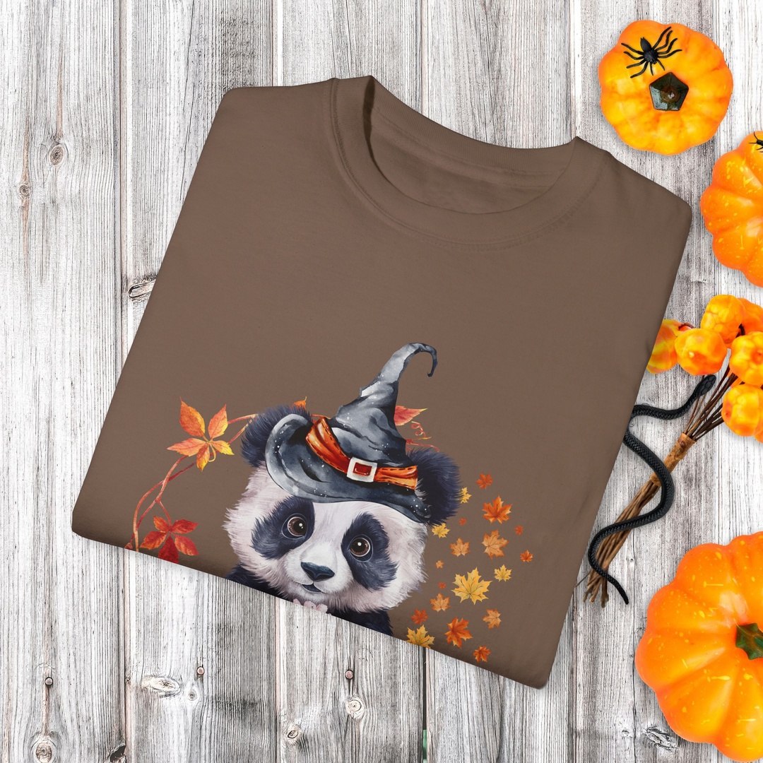 Too Cute to Spook: Panda Halloween T-Shirt