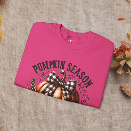 Pumpkin Season: Coquette Fall Sweatshirt