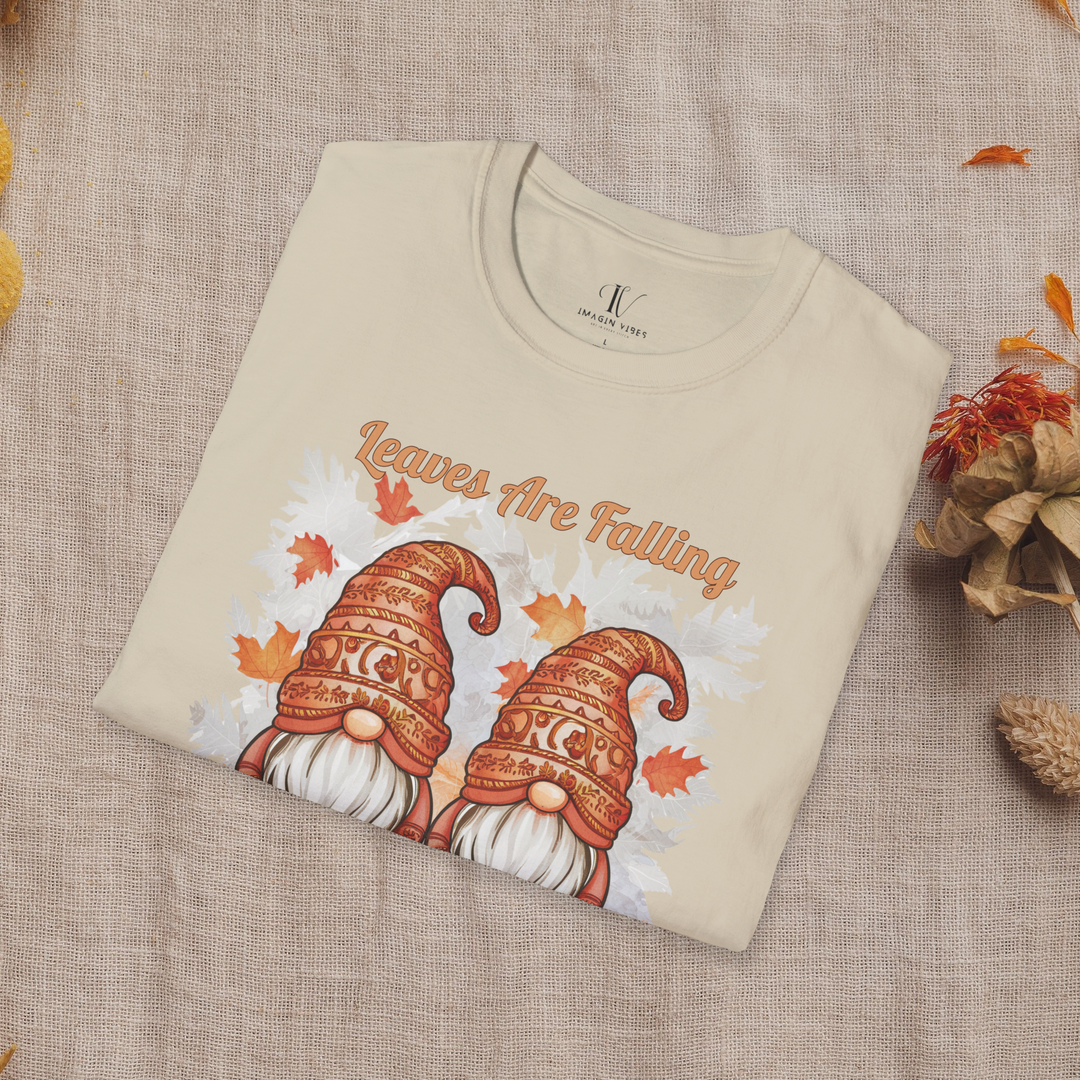 Leaves Are Falling: Fall Gnomes T-Shirt