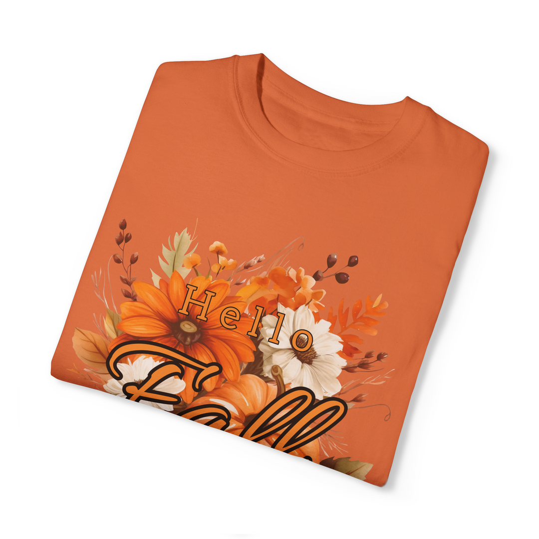 Hello Fall: Watercolor Pumpkin T-Shirt