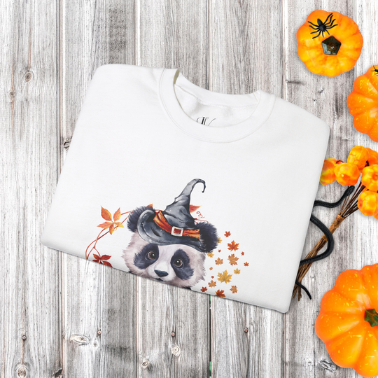 Too Cute to Spook: Panda Halloween Sweatshirt