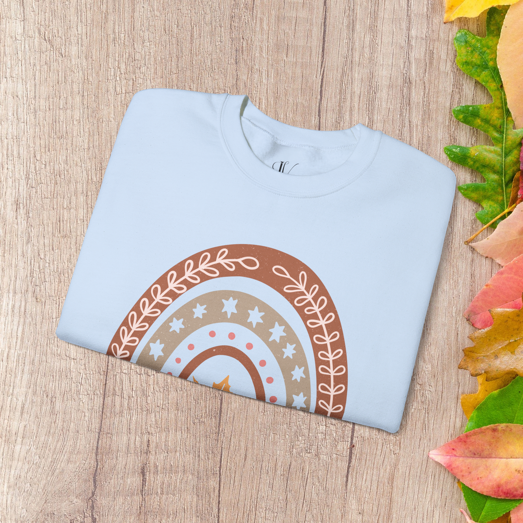 Getting Cozy: Boho Fall Sweatshirt Sweatshirt Printify