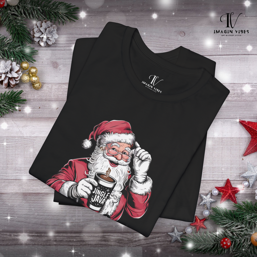 Christmas Santa Claus Coffee Unisex Tee