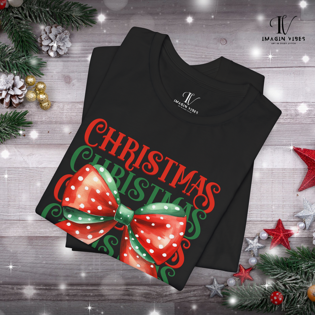 Christmas Bow Tee