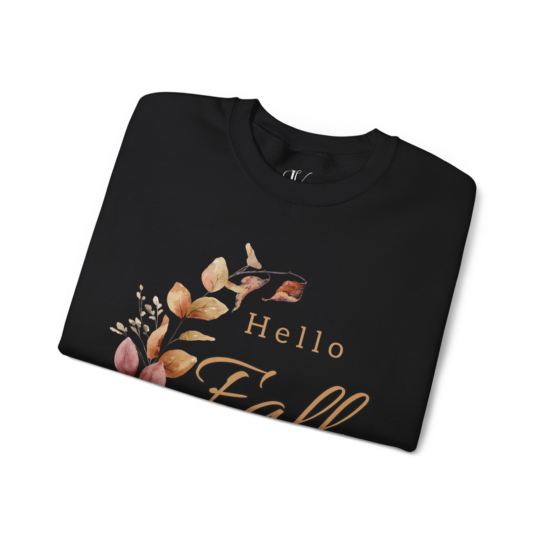 Hello Fall: Watercolor Floral Sweatshirt