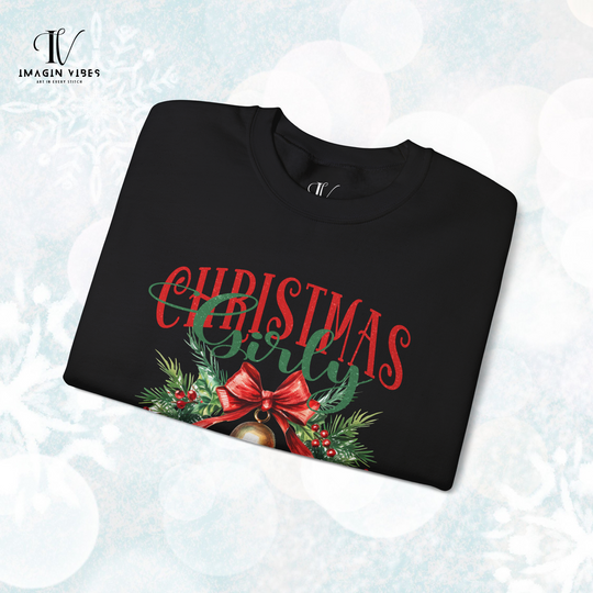 Christmas Girly Coquette Bow Sweatshirt