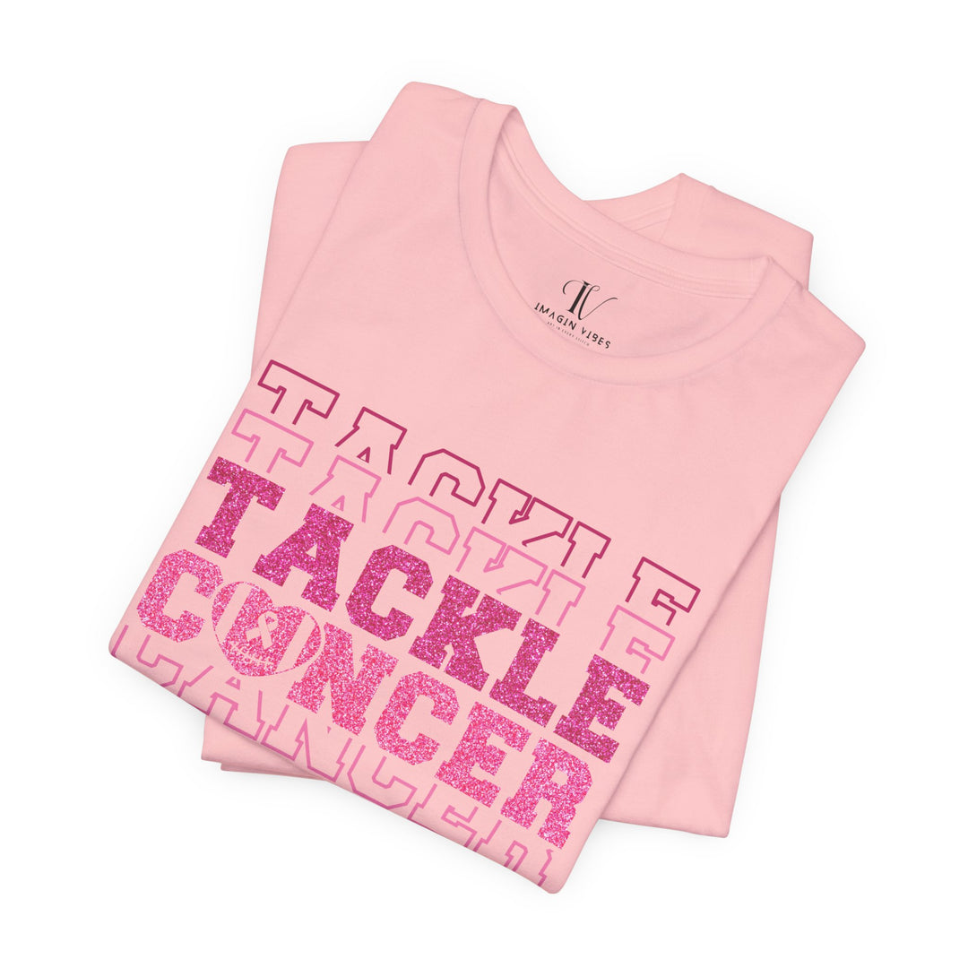 Tackle Breast Cancer Retro T-Shirt