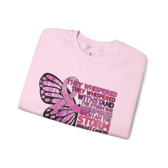 Breast Cancer Warrior Sweatshirt - Empowering Message