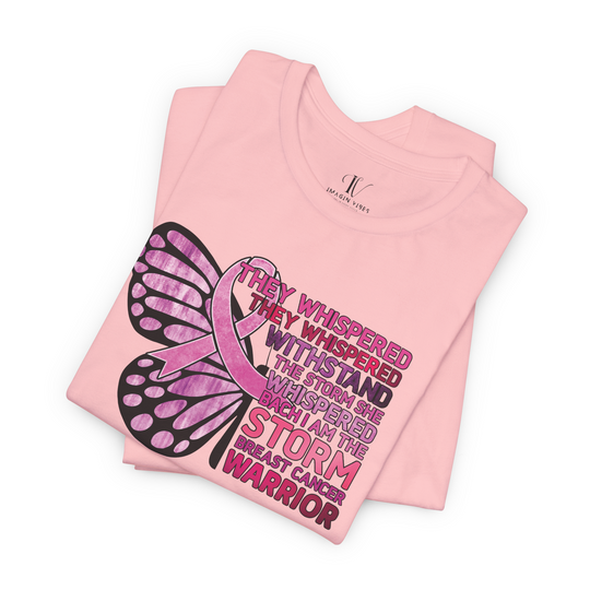 Breast Cancer Warrior T-Shirt - Empowering Message