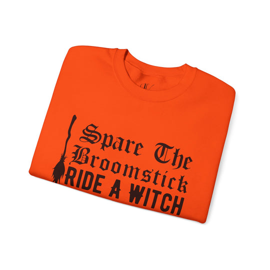 Halloween Witch Broomstick Sweatshirt