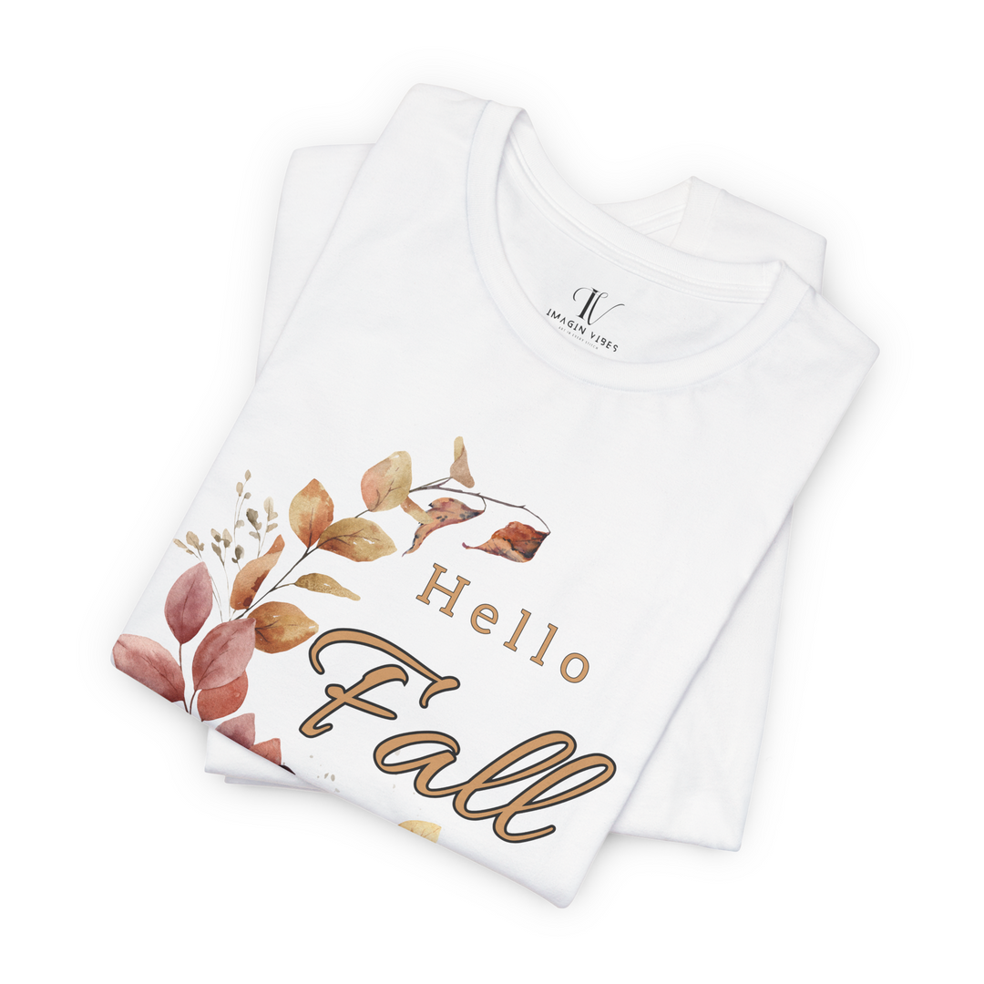 Hello Fall: Watercolor Floral T-Shirt