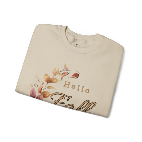 Hello Fall: Watercolor Floral Sweatshirt