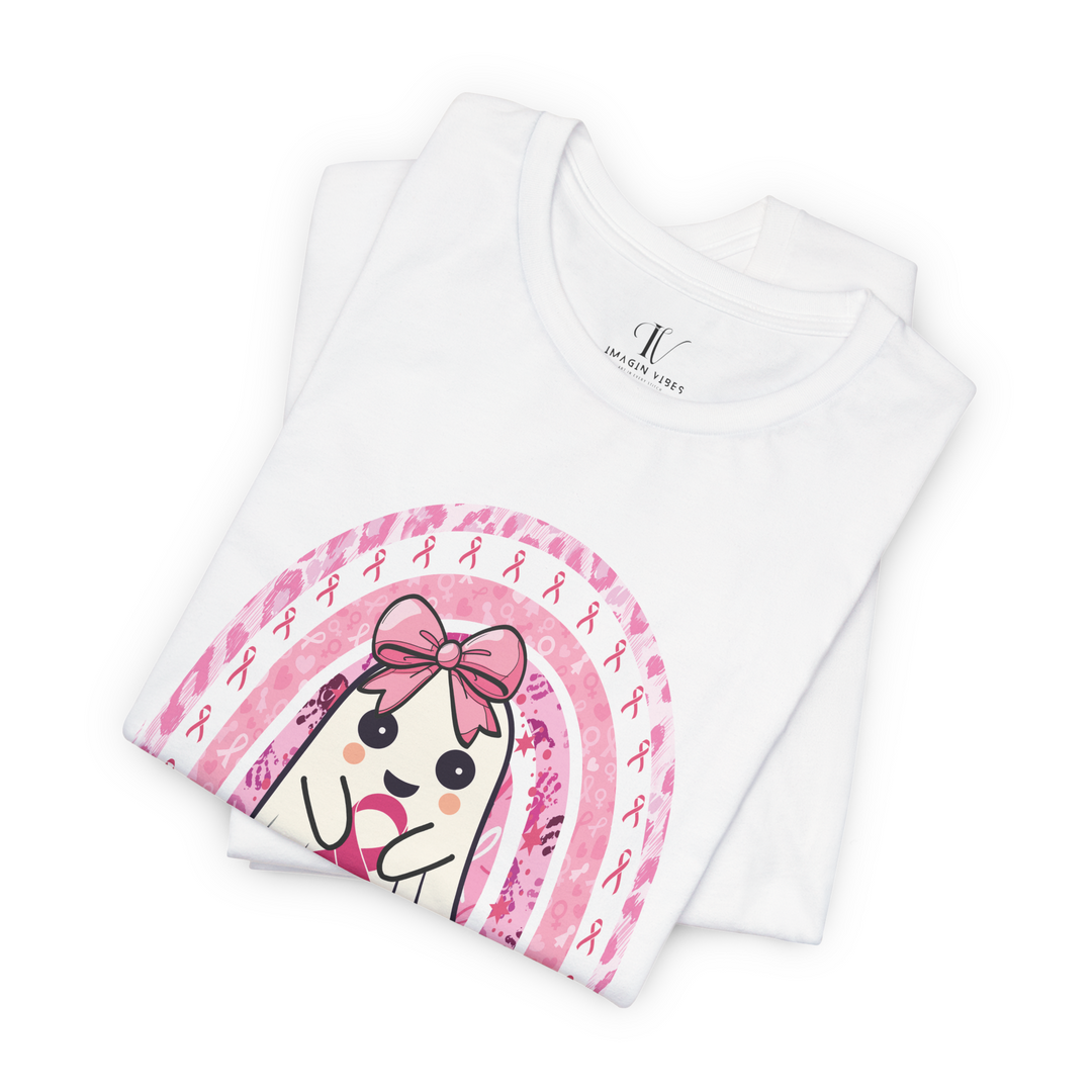  Cute Ghost Breast Cancer Support T-shirt