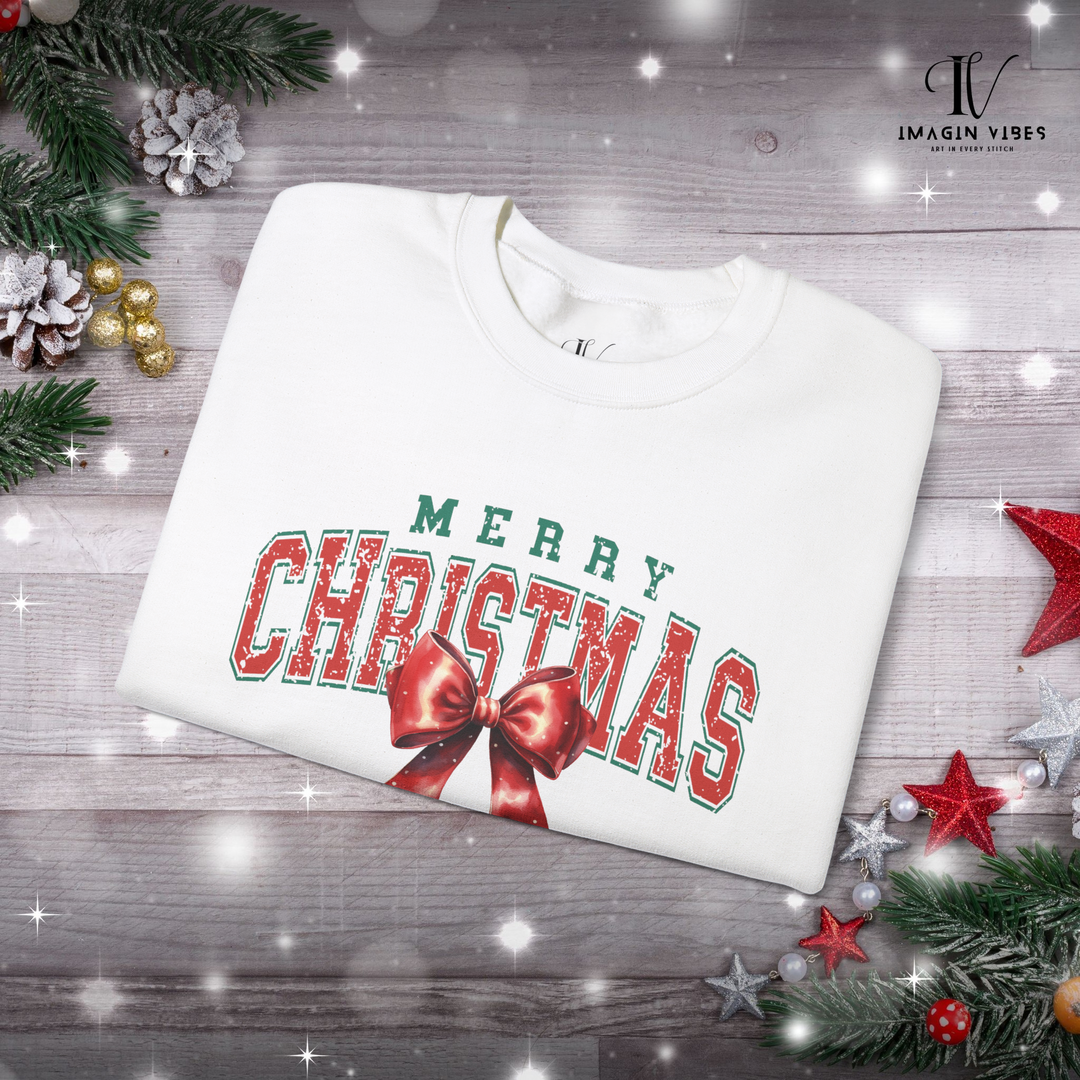 Coquette Merry Christmas Vintage Sweatshirt