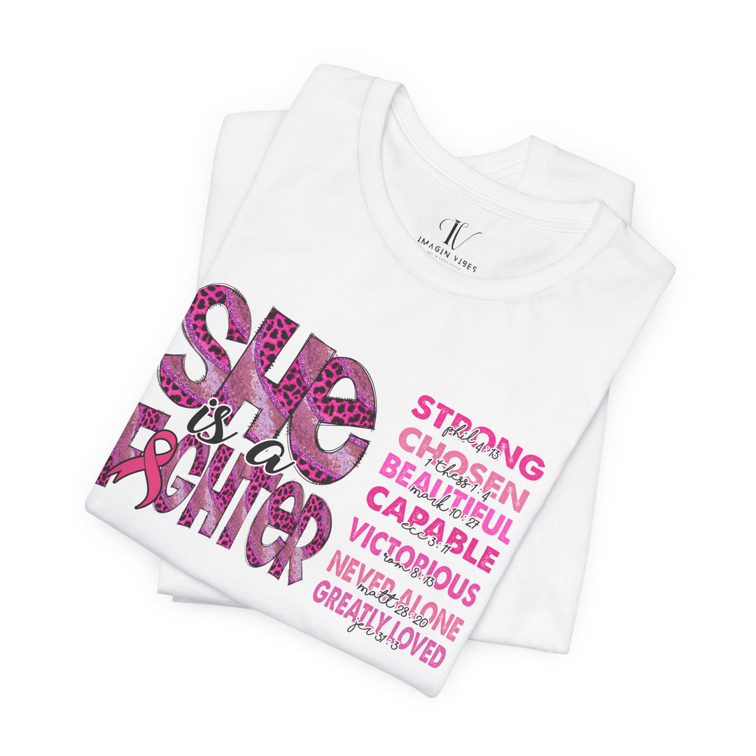 She is a Fighter Breast Cancer Awareness T-shirt