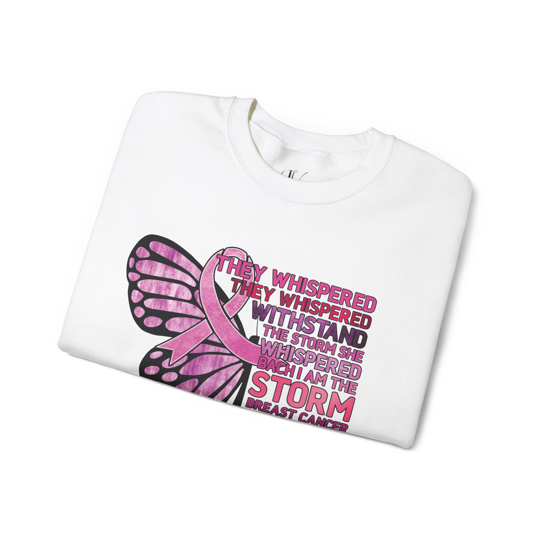 Breast Cancer Warrior Sweatshirt - Empowering Message