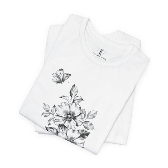 Rose and Butterfly Tee