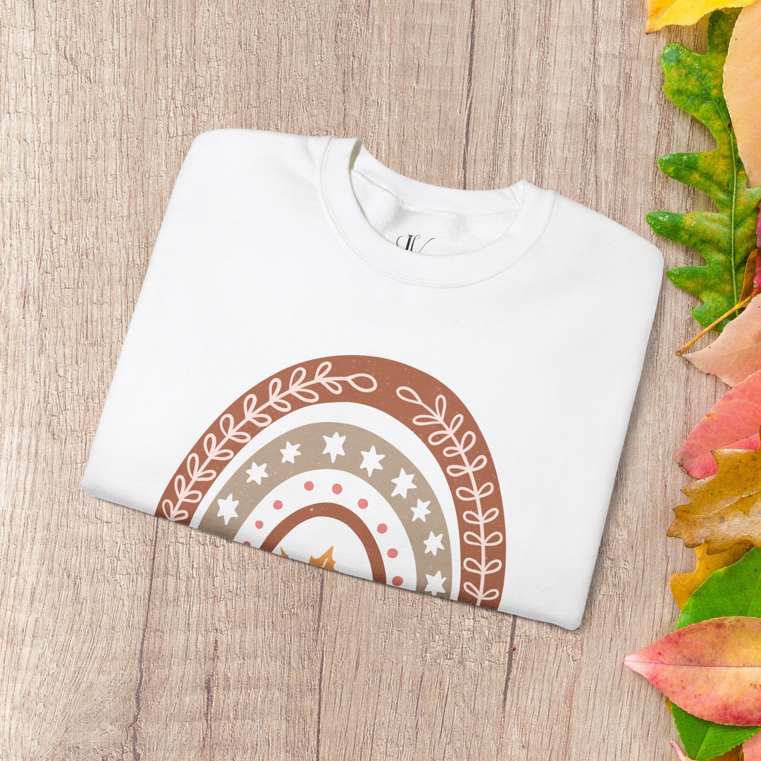 Getting Cozy: Boho Fall Sweatshirt Sweatshirt Printify