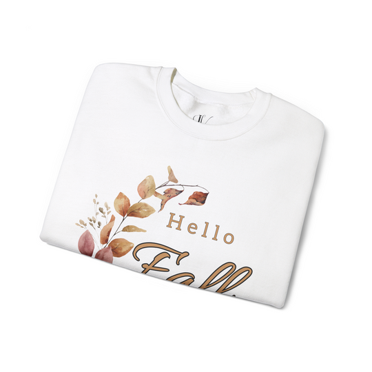 Hello Fall: Watercolor Floral Sweatshirt