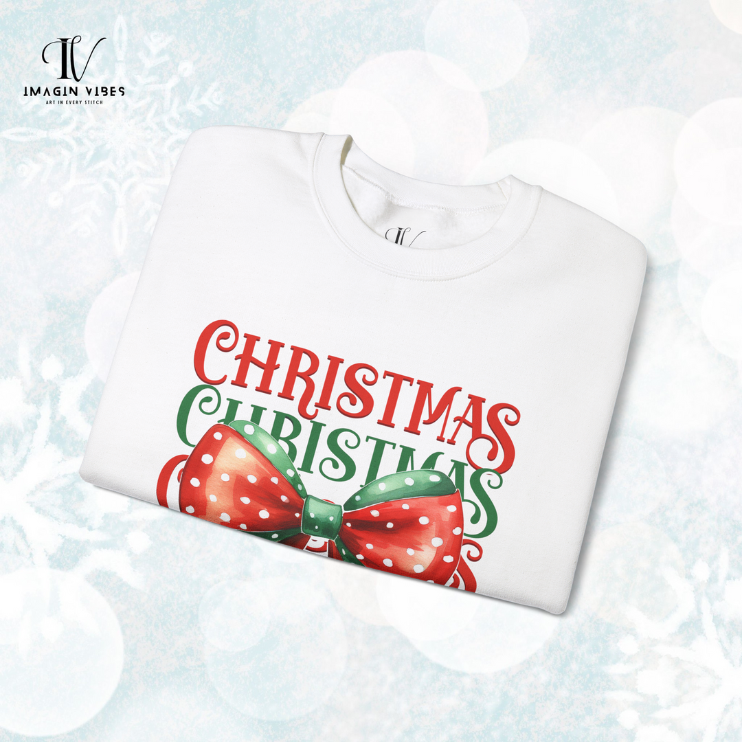 Christmas Coquette Bow Sweatshirt