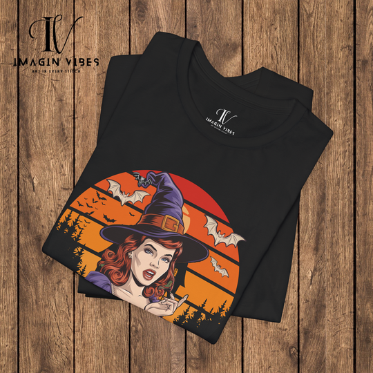 Halloween Pin-Up Witch Tee