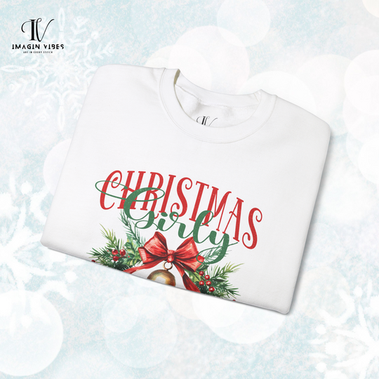 Christmas Girly Coquette Bow Sweatshirt