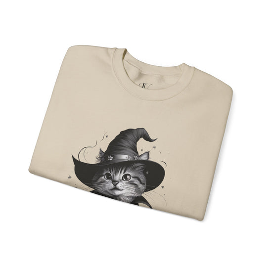 Halloween Witch Cute Cat Sweatshirt