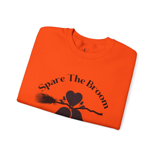 Spare The Broom Ride A Groom Sweatshirt