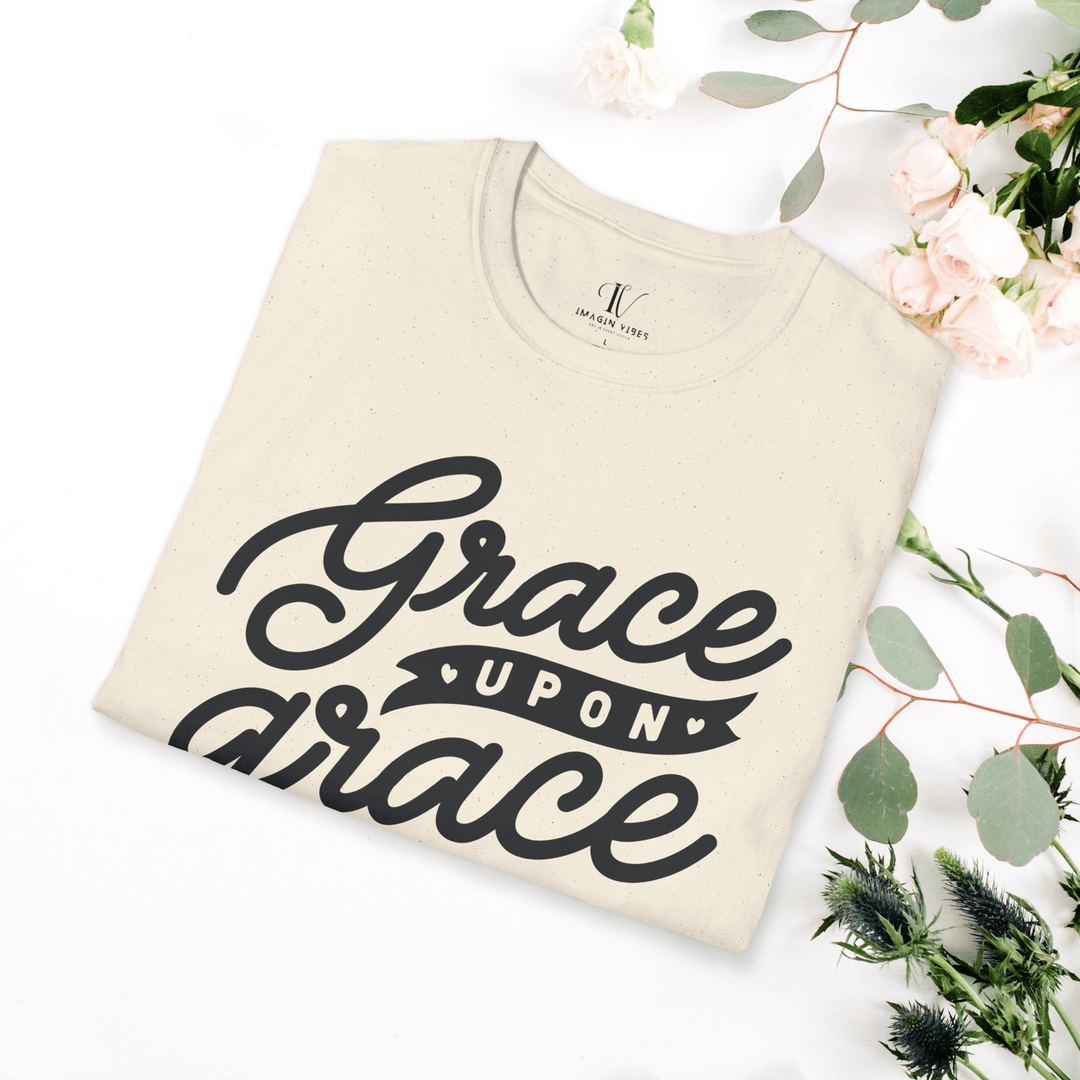 Grace Upon Grace T-Shirt: Christian Faith Apparel - Imagin Vibes - 