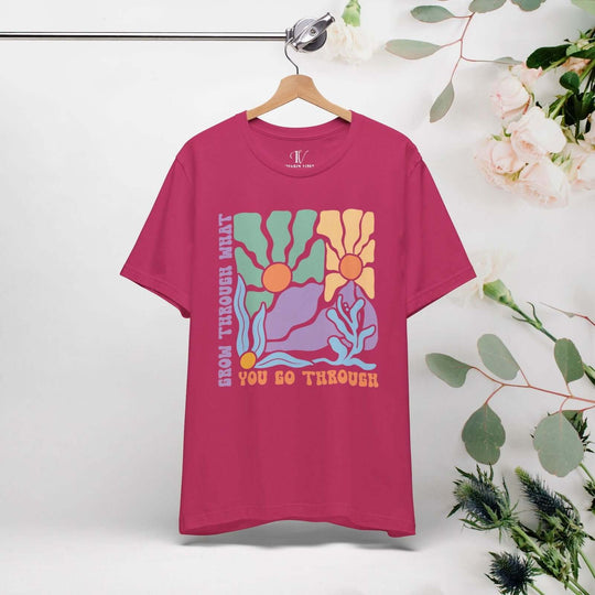 Grow Through What You Go Through: Boho Inspired T-Shirt - Imagin Vibes - 