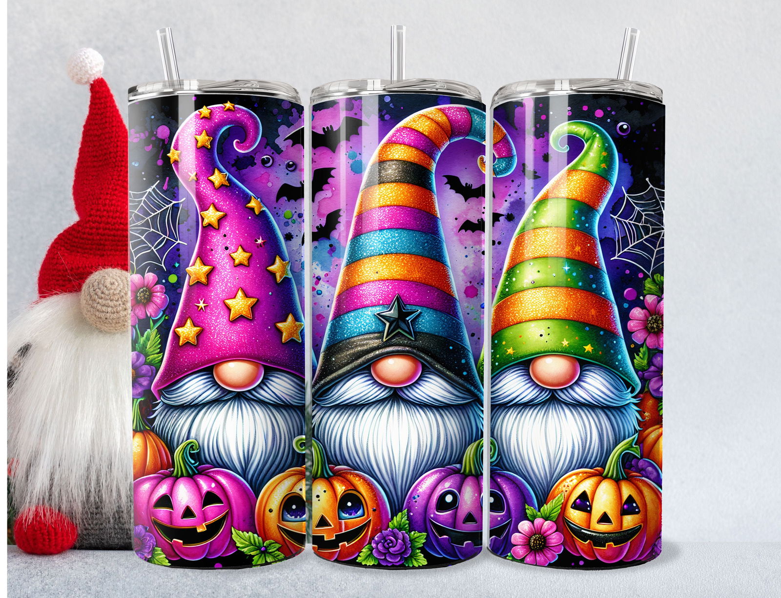 Halloween Gnomes Tumbler - Imagin Vibes - 