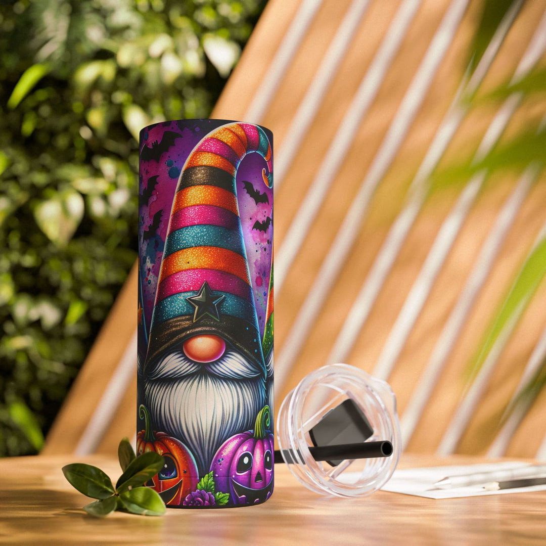 Halloween Gnomes Tumbler Mug Printify Black 20oz Matte