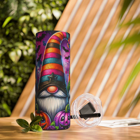 Halloween Gnomes Tumbler Mug Printify Black 20oz Matte