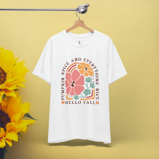 Pumpkin Spice & Everything Nice Boho T-Shirt