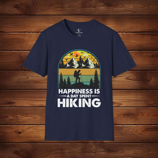 Happiness is Hiking: Outdoor Adventure Tee - Imagin Vibes - 