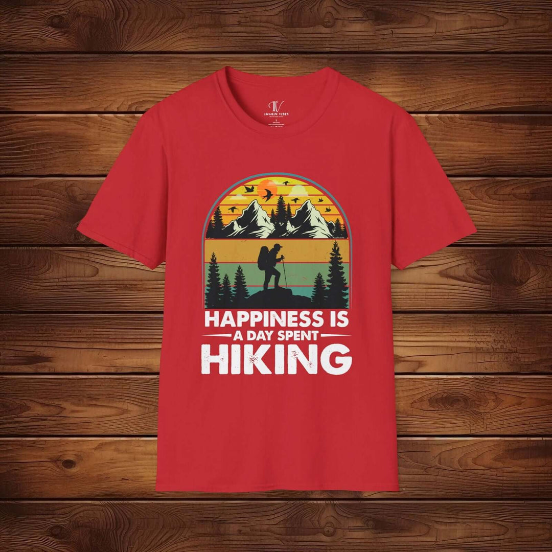 Happiness is Hiking: Outdoor Adventure Tee - Imagin Vibes - 