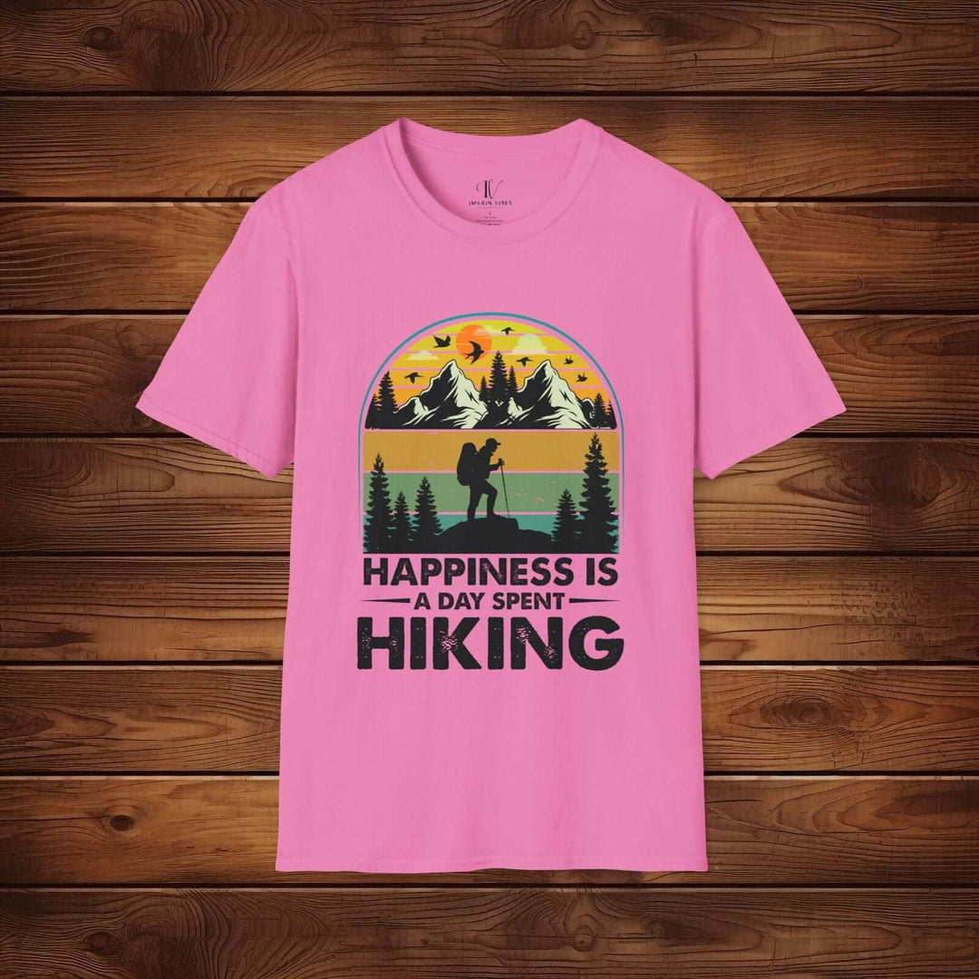 Happiness is Hiking: Outdoor Adventure Tee - Imagin Vibes - 