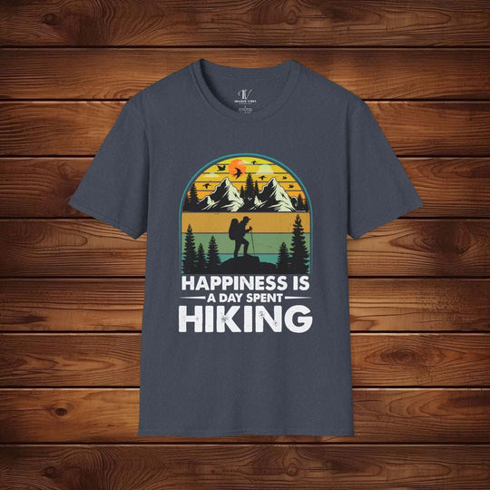 Happiness is Hiking: Outdoor Adventure Tee - Imagin Vibes - 