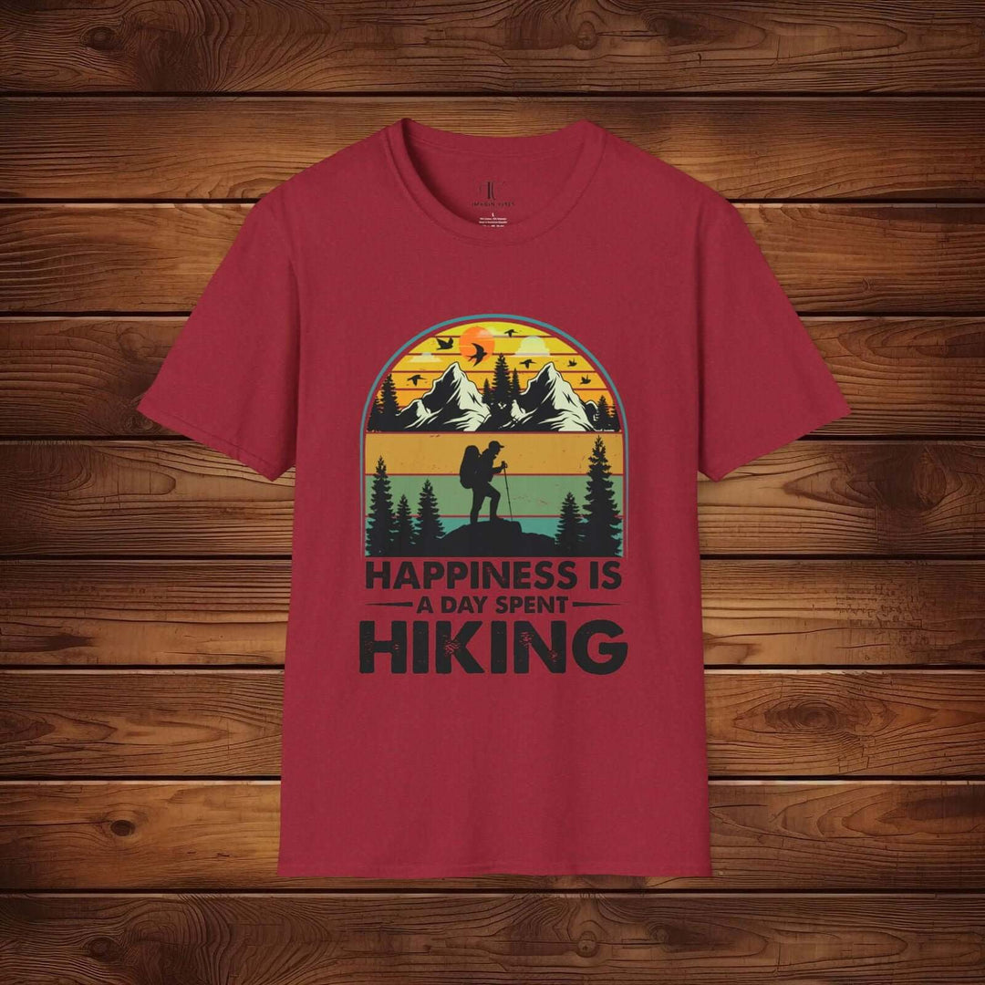 Happiness is Hiking: Outdoor Adventure Tee - Imagin Vibes - 