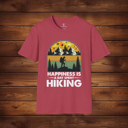 Happiness is Hiking: Outdoor Adventure Tee - Imagin Vibes - 