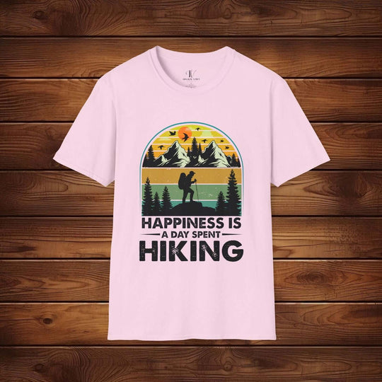 Happiness is Hiking: Outdoor Adventure Tee - Imagin Vibes - 